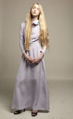Fototapeta premium Full-length studio shot of a girl