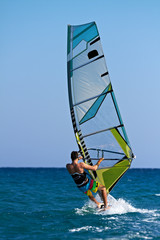 Windsurfer passing by