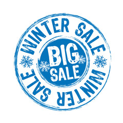 winter sale stamp