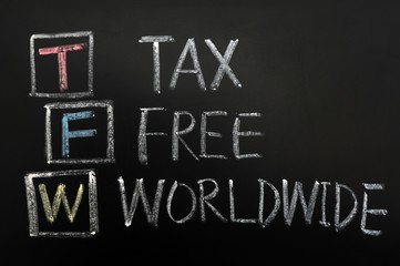 Obraz premium Tax Free Worldwide