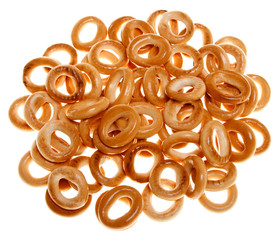 Barankas (bagel, boublik, donut) isolated on a white background.