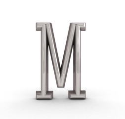 One letter of metal alphabet