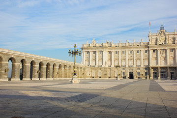 Fototapeta na wymiar royal palace, Madrid, Spain