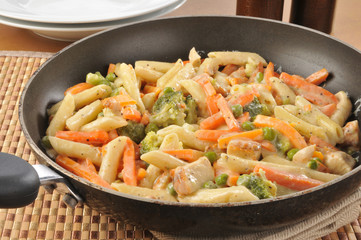 Chicken alfredo stir fry