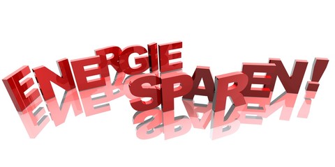 3D Buchstaben - ENERGIE SPAREN