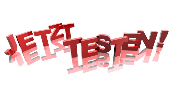 3D Buchstaben - JETZT TESTEN
