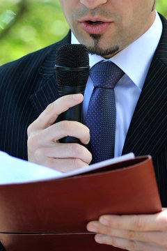 Man speaking
