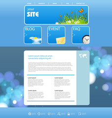 website vector design template, nature design