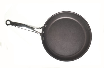 Teflon pan isolated on white