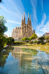 Obraz premium La Sagrada Familia, Barcelona, Hiszpania.
