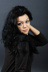 Fototapeta premium Beautiful girl brunette