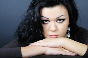 Beautiful girl brunette