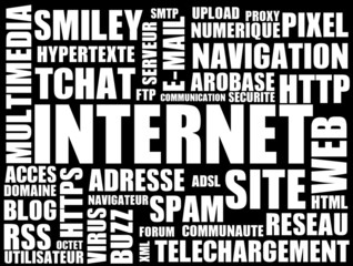 Internet nuage de mots