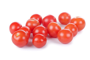 The red tomato isolated on white