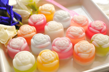 Colorful Thai dessert