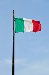 Naklejka na ściany i meble Włoskiej flagi