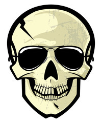 Skull with Sunglasses