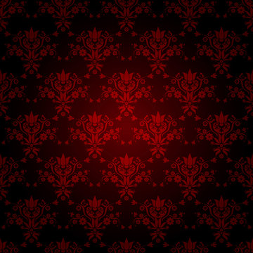 decorative red seamless wallpaper with dark background