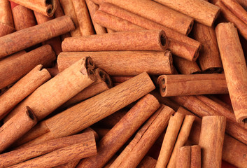Cinnamon sticks closeup