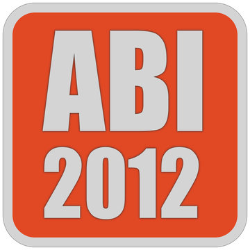 Sticker orange quadrat oc ABI 2012
