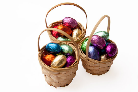 Petits paniers color&eacute;s