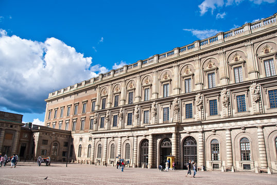 Royal palace in Stockholm, Sweden.