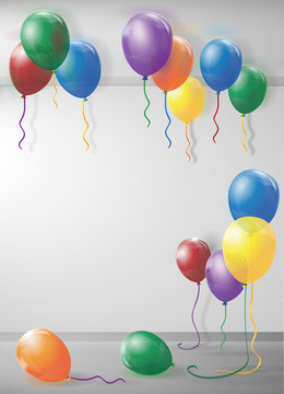 room filled wth balloons