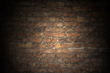Old Red Brick Wall Plain