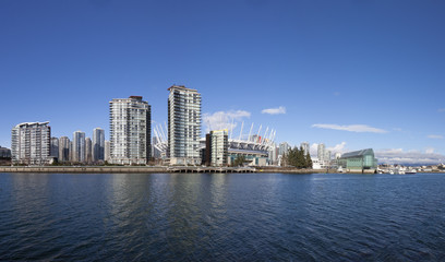 yaletown skyline in Vancouver , BC