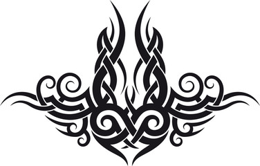 Maori tribal tattoo design