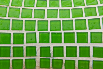 Grunge green squares.