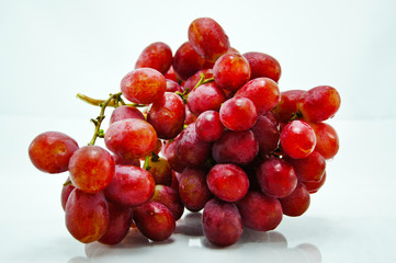 Fresh purple grapes.