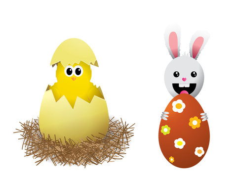Vector illustrations for Easter