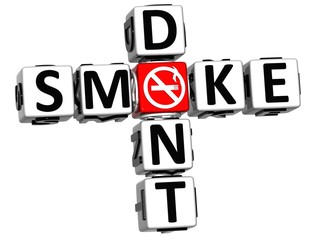 3D Dont Smoke Crossword © Curioso.Photography