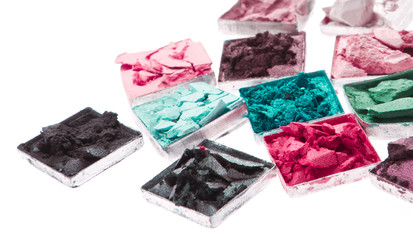 multicolored crushed eyeshadows