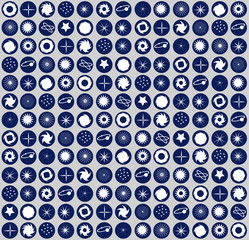 Space Elements  Seamless Vector Pattern