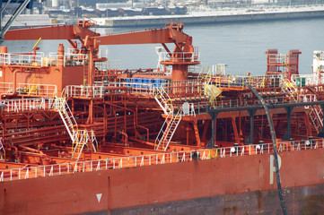 merchant ship during navigation and cargo operations