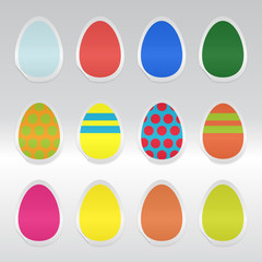 Easter eggs stickers