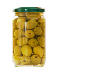 Olive in jar