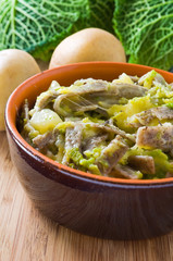 Pizzoccheri, italian homemade pasta.