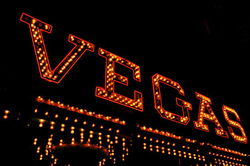 Vegas illuminated sign