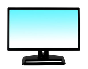 Black computer monitor