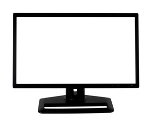 Black computer LCD monitor