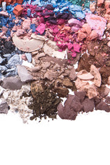 set of multicolor crushed eyeshadows