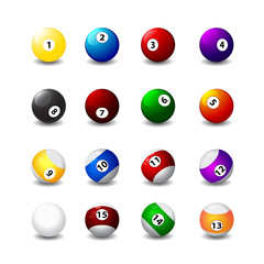 billiard balls with a displaced center
