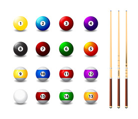 billiard balls