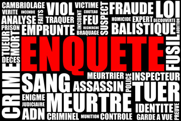 Fond - Enqu&ecirc;te - mots