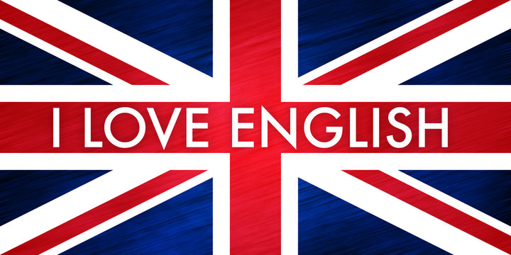 I love english - drapeau