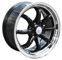 car alloy wheel, isolated over white background
