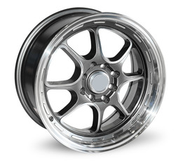 Obraz premium car alloy wheel, isolated over white background
